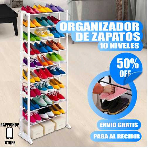 ORGANIZADOR DE ZAPATOS 10 NÍVELES