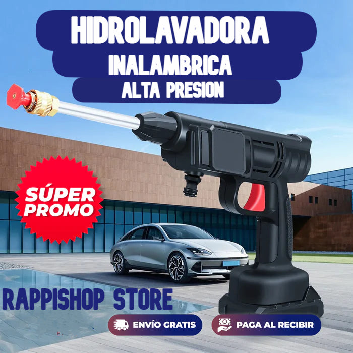 HidroPower® | HIDROLAVADORA PORTATIL +KIT Y 1 BATERIA DE REGALO