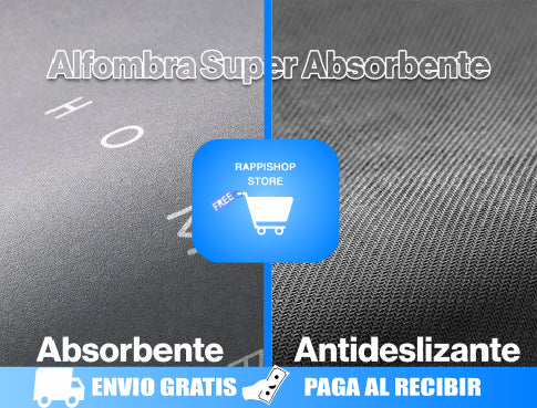 ALFOMBRA DE BAÑO ANTIDESLIZANTE SÚPER ABSORBENTE