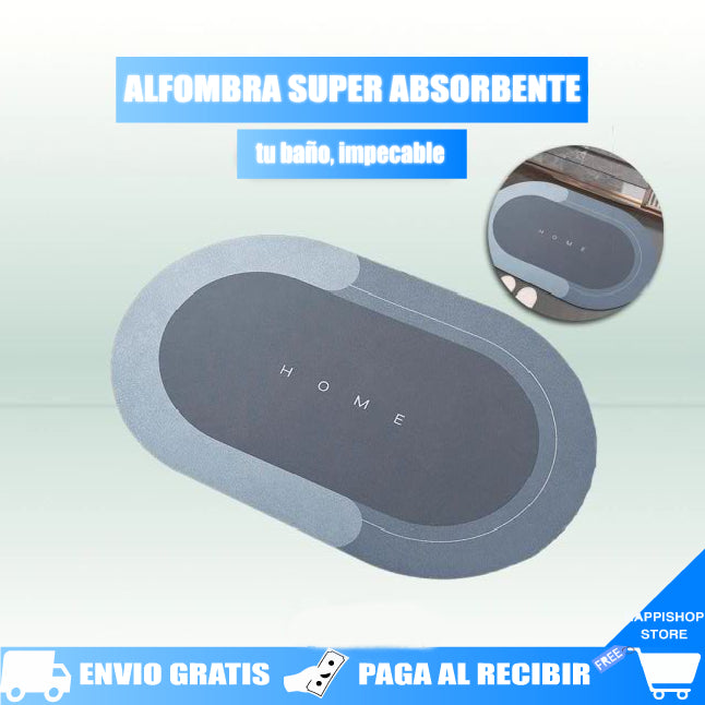 ALFOMBRA DE BAÑO ANTIDESLIZANTE SÚPER ABSORBENTE