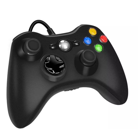 control Xbox 360-PC Con Cable negro