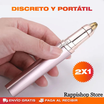 2X1 LAPIZ DEPILADOR DE CEJAS ELÉCTRICO PORTÁTIL